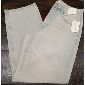 UT 90s Baggy Jeans Light Wash Mid Rise Women's Size 8 Reg New